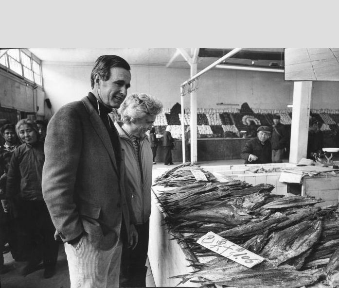 George and Barbara in local Chinese market
