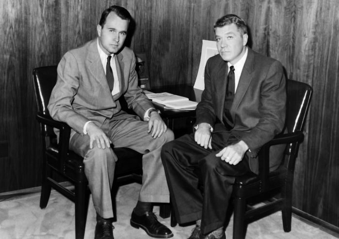 George H.W. Bush with Hugh Liedtke